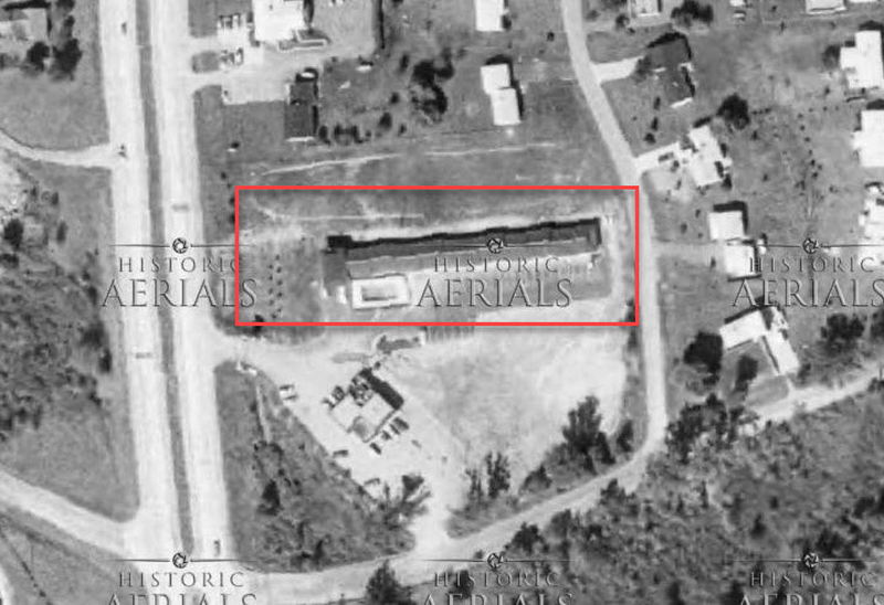 Donelli Motel Lounge and Dining - 1973 Aerial (newer photo)